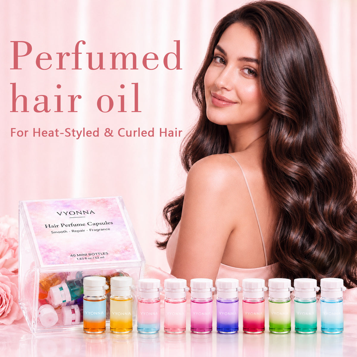 VYONNA Hair Perfume Oil,Leave-In Hair Serum with Argan Oil